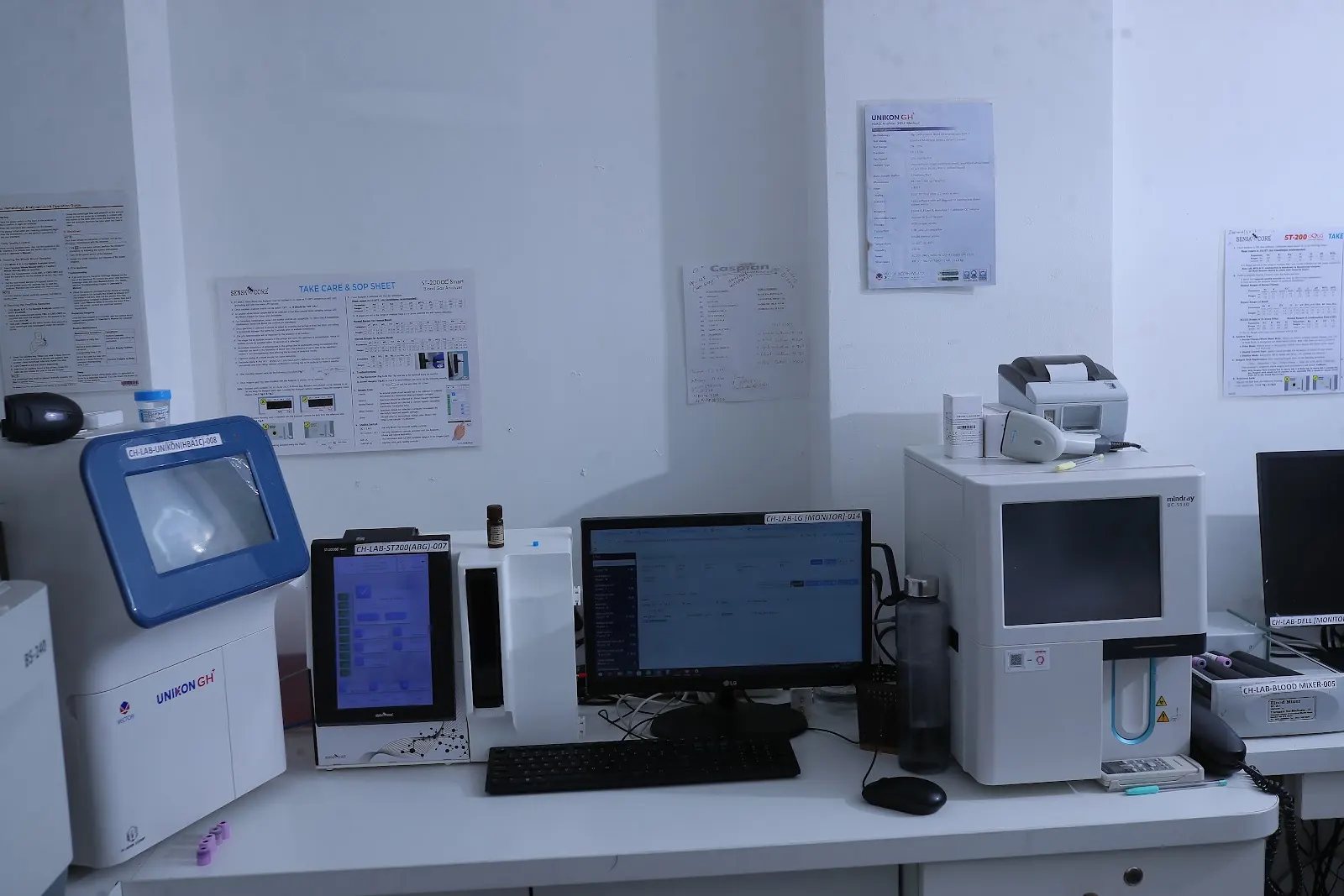 Haematology analyser at Caspian Diagnostic Centre