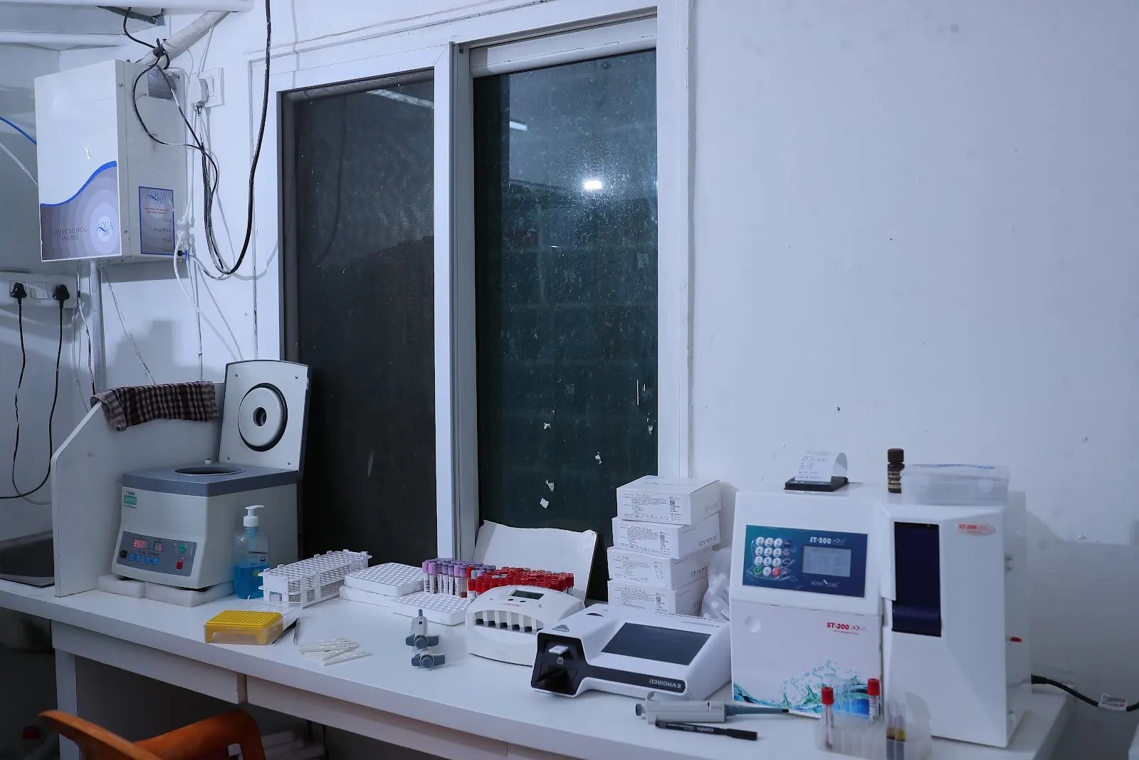 Laboratory floor at Caspian Diagnostic Centre